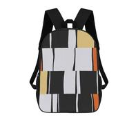 sinyumoney Colorful Geometric 03 Ronaldo Backpack, Children's Backpack, Student School Bag, Book Bag, 3D Printed School Bag For Boys And Girls, 17inch