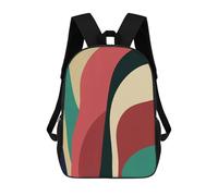 sinyumoney Colorful Geometric 12 Backpack 3D Printed Children's School Backpack for Kids High Capacity Travel Rucksacks Book Bags Kids School Bag Back Pack 17inch