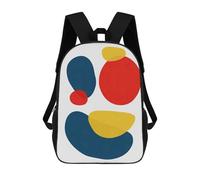 sinyumoney Colorful Geometric 21 Rucksack Rucksack Casual Daypacks School Work Travel Bag for School/Work/Travel 17inch