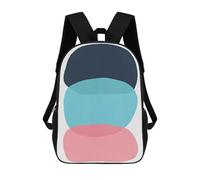 sinyumoney Colorful Geometric 29 Backpack 3D Printed Children's School Backpack for Kids High Capacity Travel Rucksacks Book Bags Kids School Bag Back Pack 17inch