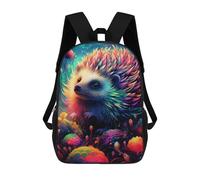 sinyumoney Colorful Hedgehog Fantasy School Bags Daypacks Business Backpack Water Resistant Bookbag for Boys/Girls/Teenagers 17inch