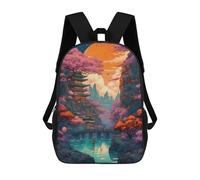 sinyumoney Colorful in The Mount Rucksack Water Resistant School Bag Business Backpack for Men, Women & Teenage Boys 17inch