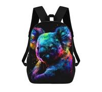 sinyumoney Colorful Koala Artwork Children's Backpack, Schoolbag Large Capacity Students Bookbag Rucksack Knapsack for Boys Girls Adults Teen 17inch