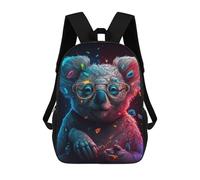 sinyumoney Colorful Koala with Glasses-1 School Bags Large Water Resistant Laptop Backpack for Boys/Girls/Teenagers 17inch
