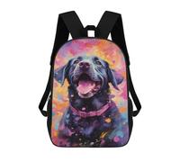 sinyumoney Colorful Labrador Art Print Backpack School Daypacks Business Backpack Water Resistant Bookbag for Camping Outdoor Adventures And Daily Travel 17inch