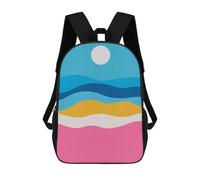 sinyumoney Colorful Landscape 03 Backpack School Secondary Causal Travel High School Bags for Boys/Girls/Teenagers 17inch