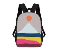 sinyumoney Colorful Landscape 4 School Backpack Water Resistant Travel Backpack Computer Bag - Perfect for Travel, Work And Daily Use 17inch