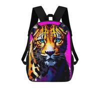 sinyumoney Colorful Leopard Portrait -12 School Backpack Computer Rucksack for School/Work/Travel for School/Work/Travel 17inch