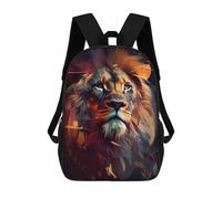 sinyumoney Colorful Lion Portrait -22 Backpack School Water Resistant Computer Rucksack for Men/Women 17inch