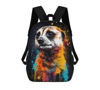 sinyumoney Colorful Meerkat Backpack 3D Printed School Bag For Boys High Capacity Travel Backpacks Book Bags Boys School Bag Mochila 17inch