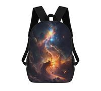 sinyumoney Colorful Milky Way Backpack School Bag Lightweight Airport College Students Back Pack for Men, Women & Teenage Boys 17inch