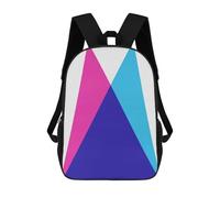 sinyumoney Colorful Minimalism 04 Backpack School Bag Rucksack for Girls Boys Backpacks Large Capacity Kids Back Pack Lightweight School Bags for Children Students 17inch