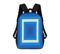 sinyumoney Colorful Minimalism 14 3D Printed Children's School Backpack for Kids High Capacity Travel Rucksacks Book Bags Kids School Bag Back Pack 17inch