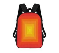 sinyumoney Colorful Minimalism 15 3D Printed Children's School Backpack for Kids High Capacity Travel Rucksacks Book Bags Kids School Bag Back Pack 17inch