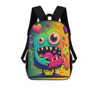 sinyumoney Colorful Monster Love School Backpack Work Business College School for Campus Outdoor Travel Sports 17inch