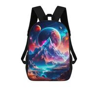 sinyumoney Colorful Mountain School Backpack Lightweight Airport College Students Back Pack- Perfect for Travel, Work And Daily Use 17inch