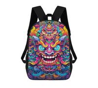 sinyumoney Colorful Mythical Creature Artwork Backpack School Lightweight Airport College Students Back Pack for School/Work/Travel 17inch