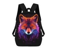 sinyumoney Colorful Neon Fox Backpack School Bag Travel College Rucksack Backpacks for Boys/Girls/Teenagers 17inch