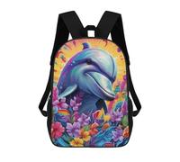 sinyumoney Colorful Ocean Friends Rucksack Computer Rucksack for School/Work/Travel for Girl, Teen Girls 17inch