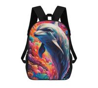 sinyumoney Colorful Oceanic Dreams Children's Backpack, Schoolbag Large Capacity Students Bookbag Rucksack Knapsack for Boys Girls Adults Teen 17inch