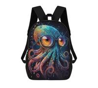 sinyumoney Colorful Octopus Art Print-7 School Backpack 3D Printed Children's 17inch Backpacks Bag Bookbag for Kids Boy Girl Book Bags Kids School Bag Travel Rucksacks