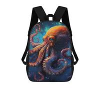 sinyumoney Colorful Octopus Artwork -4 Backpack School Bag Lightweight Casual Daypack School Backpacks for Girl, Teen Girls 17inch