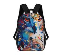 sinyumoney Colorful Owl Artwork-1 School Backpack Daypacks Business Backpack Water Resistant Bookbag for School/Work/Travel 17inch
