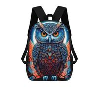 sinyumoney Colorful Owl Artwork-11 Rucksack School Secondary High School College Backpack Travel for Teenage Girls Boys Women Men 17inch