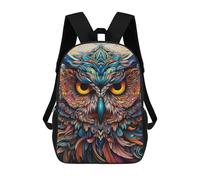 sinyumoney Colorful Owl Artwork-21 Rucksack School Secondary High School College Backpack Travel for Camping Outdoor Adventures And Daily Travel 17inch