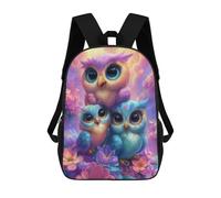 sinyumoney Colorful Owl Family School Bags Large Water Resistant Laptop Backpack - Perfect for Travel, Work And Daily Use 17inch