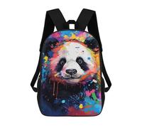 sinyumoney Colorful Panda Art Print-2 School Backpack Water Resistant Travel Backpack Computer Bag for Men, Women & Teenage Boys 17inch
