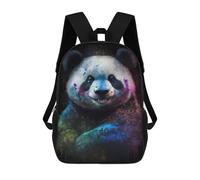 sinyumoney Colorful Panda Art Print Backpack School Bag Daypacks Business Backpack Water Resistant Bookbag for Girls Boys Teenage 17inch