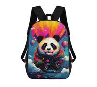 sinyumoney Colorful Panda Balloons Sky Backpack School Lightweight Airport College Students Back Pack for Girl, Teen Girls 17inch