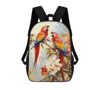 sinyumoney Colorful Parrots in Nature Rucksack Water Resistant Travel Backpack Computer Bag for Campus Outdoor Travel Sports 17inch