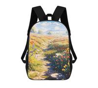 sinyumoney Colorful Path Backpack School Bag Rucksack for Girls Boys Backpacks Large Capacity Kids Back Pack Lightweight School Bags for Children Students 17inch