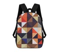 sinyumoney Colorful Pattern D School Backpack Schoolbags For Girls Boys Backpack With Pocket Fashion School Bag Kids Backpack 17inch