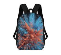 sinyumoney Colorful Powder Explosion Fashion Student School Backpack Suitable for Boys Girls Kids Casual Outdoor Travel Essential Daypack 17inch