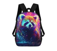 sinyumoney Colorful Red Panda Artwork Kids Backpack, Backpack School Bag, Backpacks Kids School 3D Printed School Bags for Elementary And Middle School Students Teens Birthday Gift 17inch