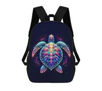 sinyumoney Colorful Sea Turtle Backpack School Rucksack Casual Daypacks School Work Travel Bag for Girl, Teen Girls 17inch