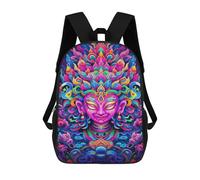sinyumoney Colorful Spiritual Artwork-1 Backpack School Bag Large School Backpack for Boys - Perfect for Travel, Work And Daily Use 17inch