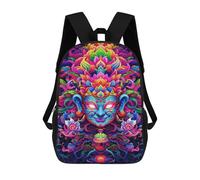 sinyumoney Colorful Spiritual Artwork-4 School Bags School Secondary High School College Backpack Travel for Men, Women & Teenage Boys 17inch