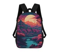 sinyumoney Colorful Sunset School Backpack Daypacks Business Backpack Water Resistant Bookbag for Campus Outdoor Travel Sports 17inch