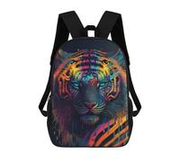 sinyumoney Colorful Tiger Art Print-22 Backpack School Work Business College School for Men, Women & Teenage Boys 17inch