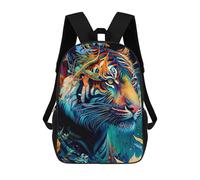 sinyumoney Colorful Tiger in Nature Backpack School Computer Rucksack for School/Work/Travel for Boys/Girls/Teenagers 17inch
