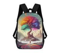 sinyumoney Colorful Tree of Dreams -1 School Backpack Daypacks Business Backpack Water Resistant Bookbag - Perfect for Travel, Work And Daily Use 17inch
