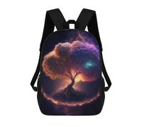 sinyumoney Colorful Tree of Life Art Print School Backpack Fashion Stationery Backpack Waterproof Casual Daypacks for Camping Outdoor Adventures And Daily Travel 17inch