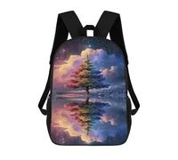 sinyumoney Colorful Tree Reflections -2 School Backpack Business Laptop Rucksack Bag Unisex Casual Daypack for Men, Women & Teenage Boys 17inch