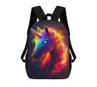 sinyumoney Colorful Unicorn Art Print-1 Backpack School Water Resistant Travel Backpack Computer Bag - Perfect for Travel, Work And Daily Use 17inch
