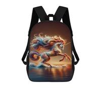 sinyumoney Colorful Unicorn Wallpaper Backpack School High Secondary School Bags Casual Backpack for Men, Women & Teenage Boys 17inch