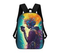 sinyumoney Colorful Visionary with Camera Kids Backpacks,3D Personalized School Bookbags for Boys Girls Large Schoolbags Casual Daypack 17inch